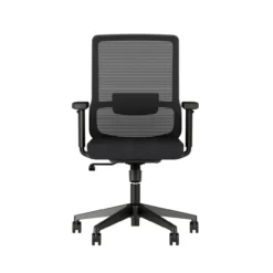 Essex Mesh Task Chair Quickship -Office Chair Shop essex task seating with black mesh and seat front view md 68080.1623251656