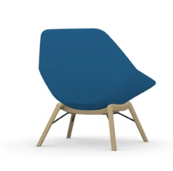 Jax Mid Back Lounge Chair With Wood Legs -Office Chair Shop jaxblu3 52536.1665072200