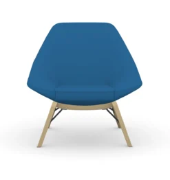 Jax Mid Back Lounge Chair With Wood Legs -Office Chair Shop jaxblu4 75423.1665072201