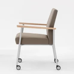 Mystic Guest Reception Chair -Office Chair Shop lesro mystic reception guest chair with casters side view 27119.1440159666