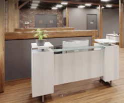 Mirella Laminate Reception Desk -Office Chair Shop mirellaWHTash 32544.1554991603