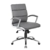 Leatherette Upholstered Mid-Back Executive Chair -Office Chair Shop ocusa.B9476 GY 35176.1560264138