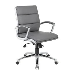 Leatherette Upholstered Mid-Back Executive Chair