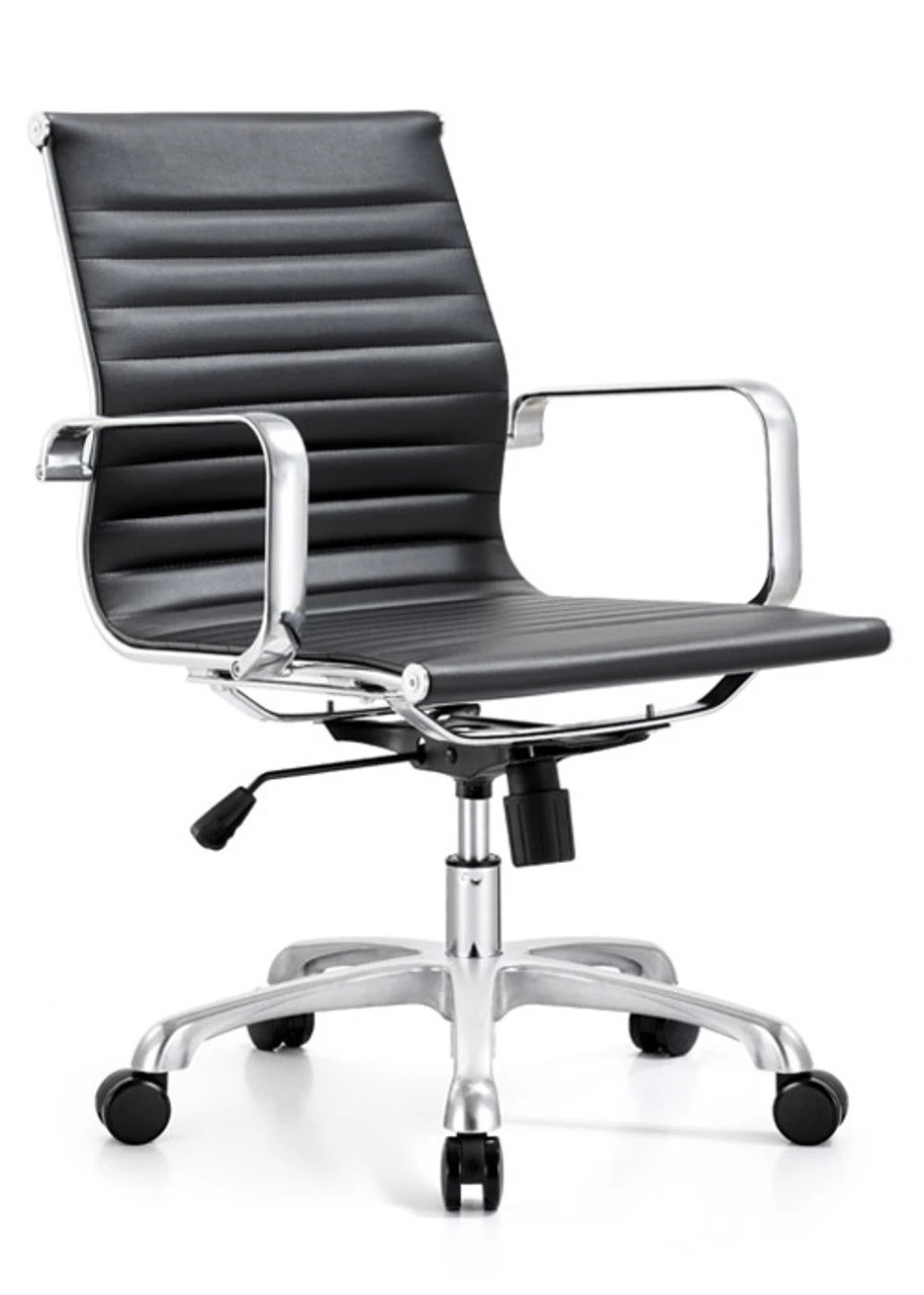 Ribbed Medium Back Management Conference Chair 4 Ribbed Medium Back Management Conference Chair - Image 2