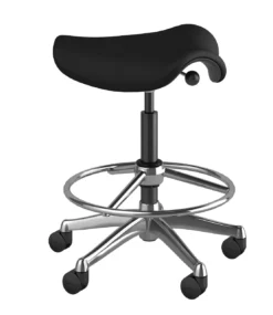 Freedom Saddle Stool -Office Chair Shop saddleOnyxcorvLeather 61562.1622742715
