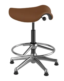 Freedom Saddle Stool -Office Chair Shop saddlecorvaraSaddlealumxtallGlides 03756.1622744006