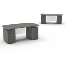 Sterling Laminate Desk With Pedestals -Office Chair Shop sted72bftexturedriftwood 34227.1620234350