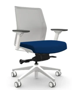 Zilo Grey Mesh White Frame Ergonomic Task Chair -Office Chair Shop ziloMidGRYroyalADJ 60215.1688740198